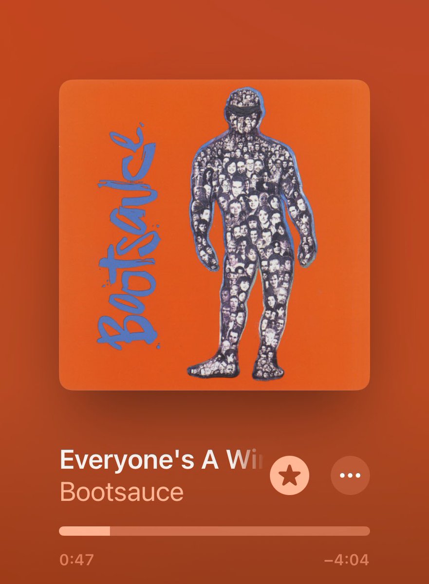 Another blast from the 90s for me… 

Everyone’s a winner by Montreal based Bootsauce from 1990! Do yourself a favour and give it a listen 🤘🇨🇦🤘

#bootsauce #everyonesawinner #applemusic