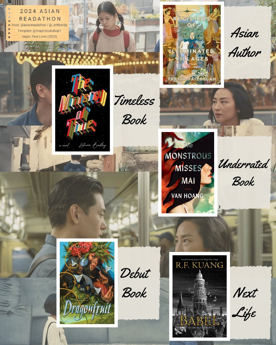 The Ministry of Time by @ka_bradley is available on @bookofthemonth And I've been waiting for this book so I reworked my @asianreadathon #asianreadathon TBR. 😁