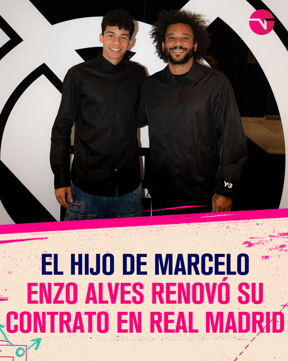 EL HEREDERO 🇧🇷🇪🇸 Enzo Alves, hijo del histórico Marcelo, renovó su contrato en Real Madrid hasta 2027. ▶️ El juvenil nacido en 2009 se desempeña como delantero y representa a España en las selecciones juveniles.