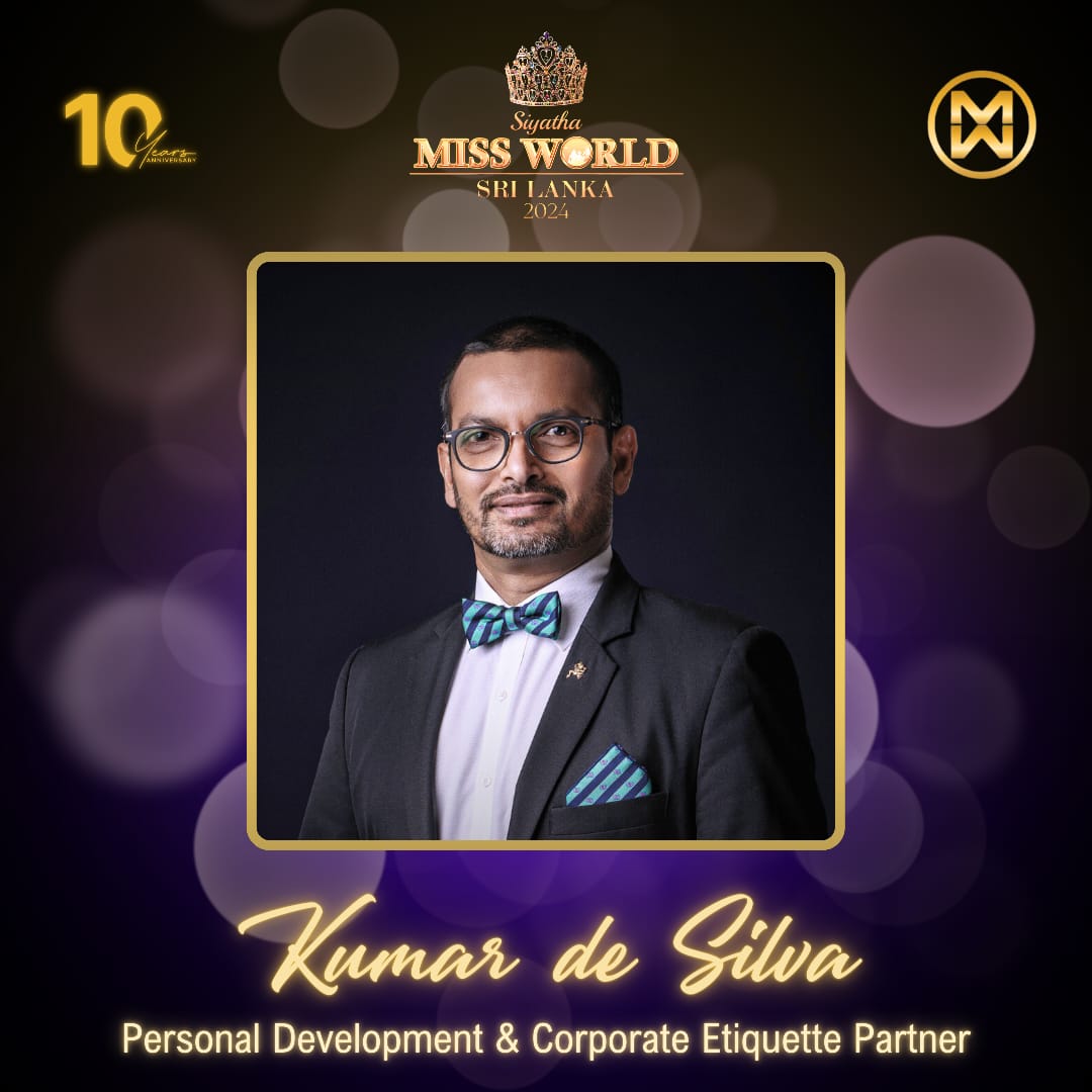Honoured and happy to be on board *Miss World Sri Lanka* as 'Personal Development and Corporate Etiquette Partner' for the past ten years.

#misssrilanka #missworldsrilanka #missworld #missworld2024  #misssrilanka2024