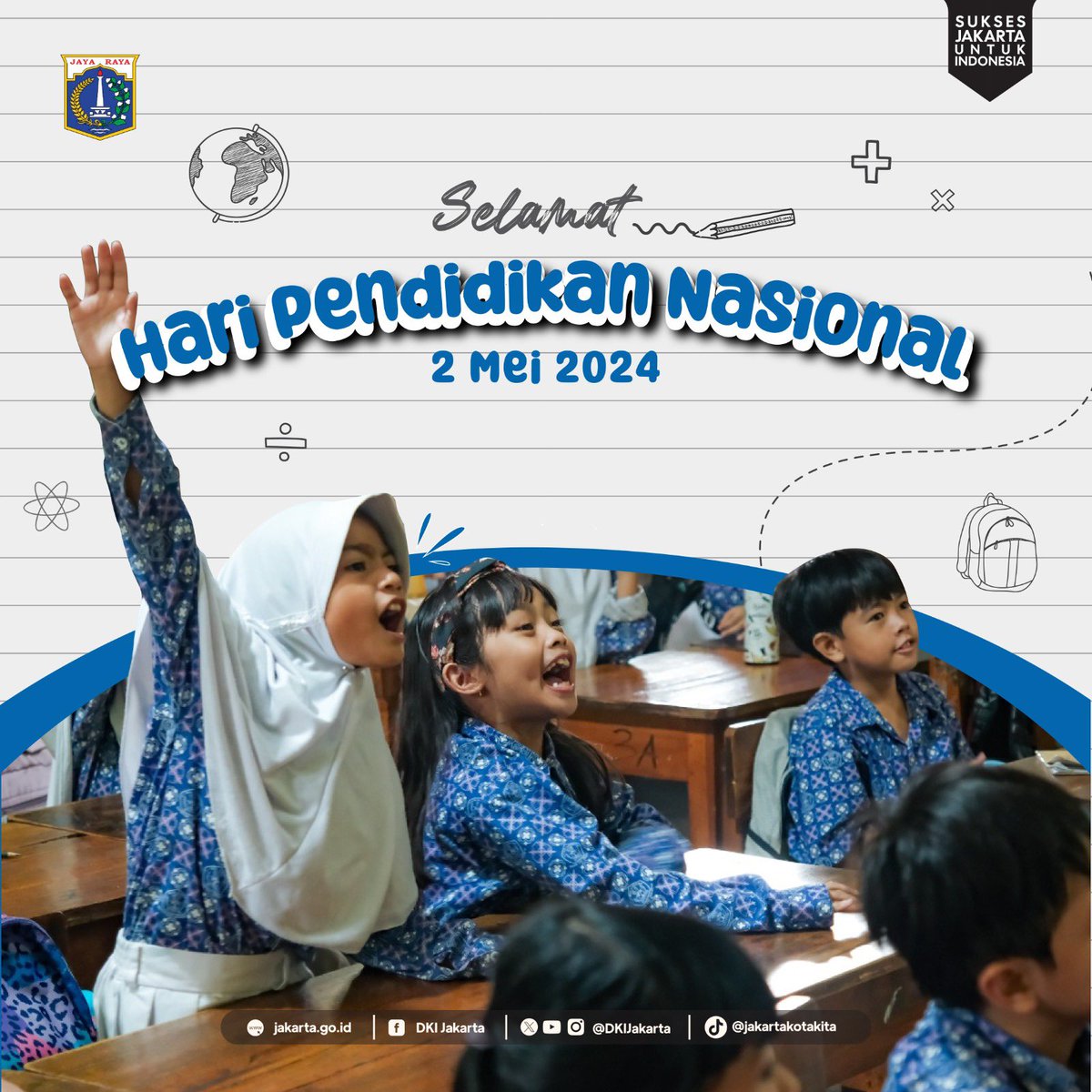 Pendidikan akan menjadi kunci penting untuk menciptakan generasi yang unggul dan bermanfaat bagi negeri. Selamat Hari Pendidikan Nasional! Saatnya kita berterima kasih kepada para pahlawan pendidikan yang selalu berjuang agar negeri ini bisa mendapatkan pendidikan yang layak!…