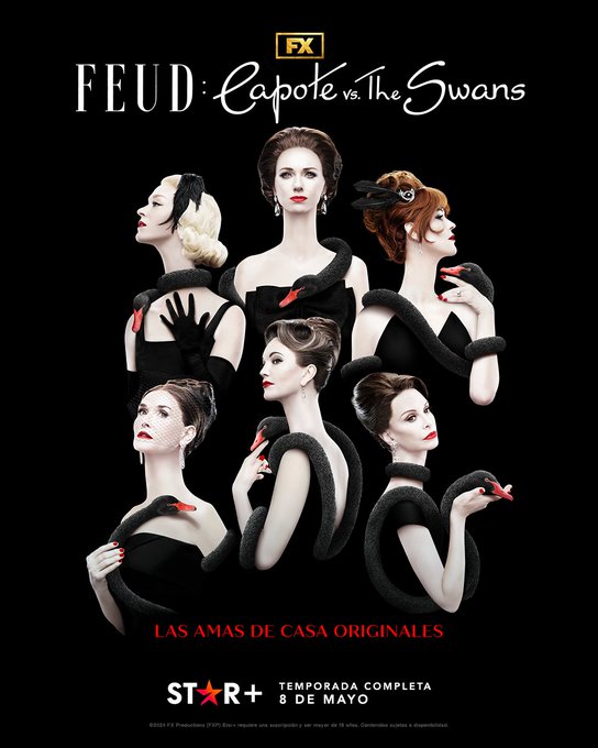 #Imperdible #StarPlusLA anuncia la fecha de estreno de #FEUD: Capote vs. The Swans”. Segunda entrega de la premiada #serie de antología de #RyanMurphy estrena con todos sus episodios el 8 de mayo. Basado en el #libro #bestseller de Laurence Leamer #sandymoon #disecciontv