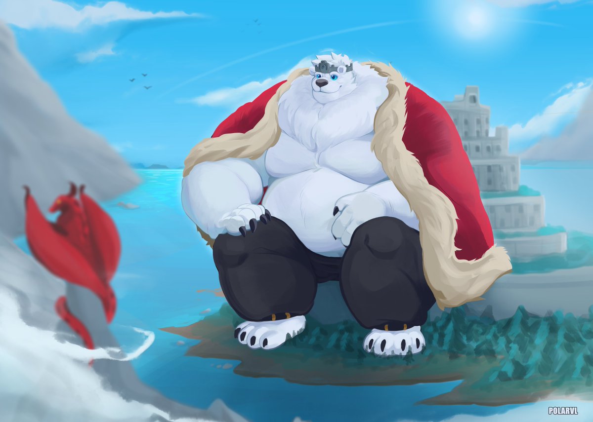 ASparkofDerp's tweet image. Bow down before the king of the land! This amazing commissions piece was made by the amazing @NinthPolarVL! Go check them out!
#macro #furry #furryart #commission #bear #medieval