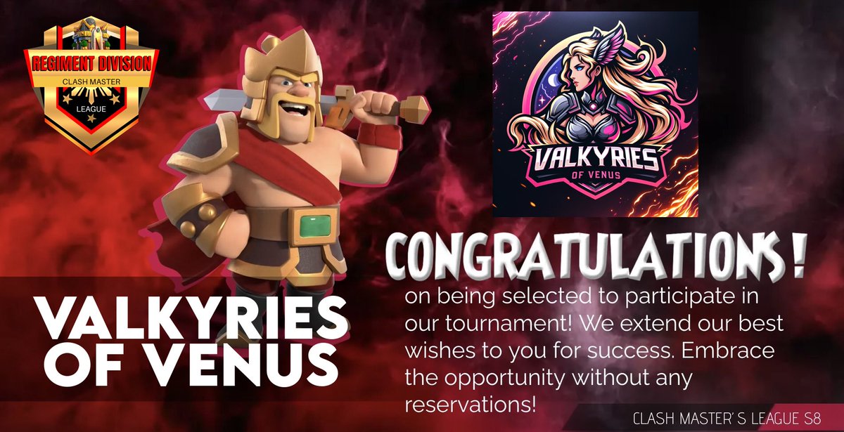 venusvalkyries's tweet photo. Two sign-ups in one day 😱 @CMLClashofClans 

@Alliecat_games @lilmm123 @VV_Yas_ @ani2mal https://t.co/eRqKbJHer4
