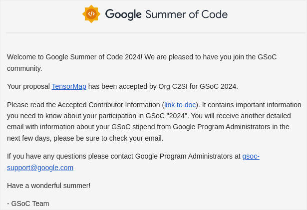 green_peasss's tweet photo. I got into GSoC 24 for a large-sized ML + FullStack Dev project @c2si_org!

Some fun facts: 
- The first time I wrote any JS code was on 3/12/23
- My first contribution was on 27/2/24
So it's never too late to start!

Thanks to @kirat_tw for the Cohort where I first learned JS. https://t.co/EGzVAqucUD