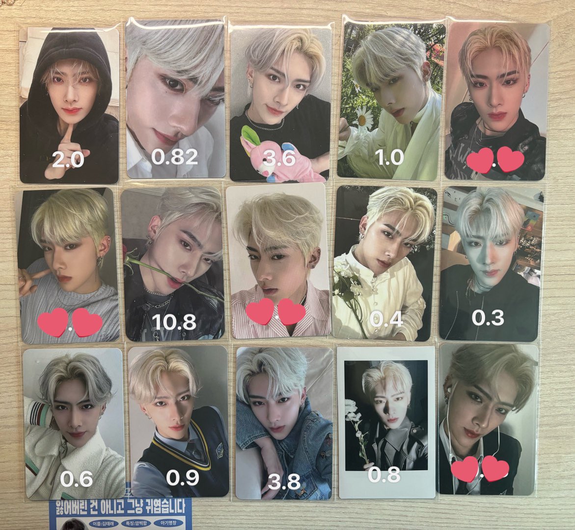 제베원 포카 양도
가격은 사진 확인해주세요 
Sell ⭕️ Dm pls

제로베이스원 장하오 성한빈 김지웅 리키 김규빈 박건욱 한유진 석매튜 이어폰 공방 증사 키링 제토로 독점 로피시엘 잡지 화보 분철 공구 어흥 디지팩 볼콕 지마켓 알라딘 컬러그램 뮤직아트 시그 럭드 핫도그 유라유라 일본 트레카 팬콘