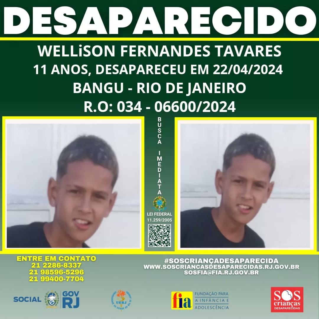 'Se puder divulgar... São irmãos desaparecidos. Contato da mãe: 21 97991-3708 #desaparecidos #Bangu