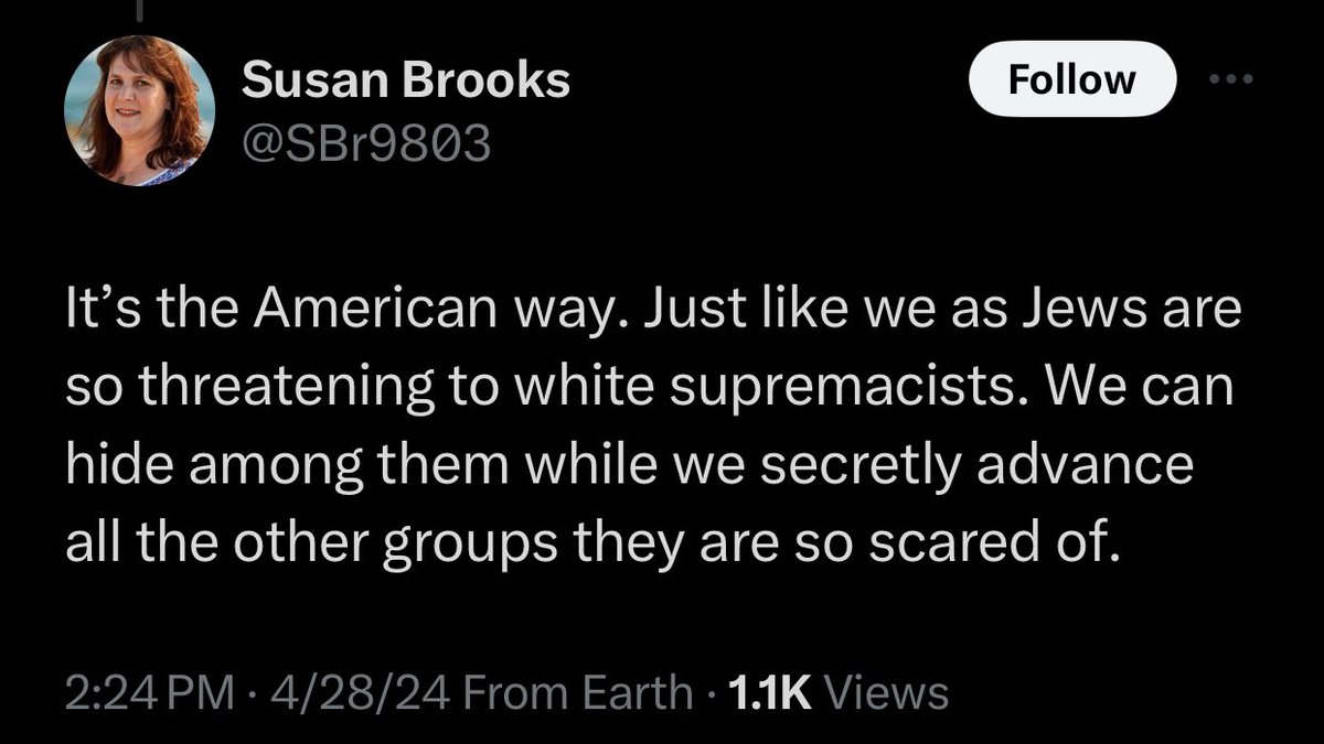 ✡️ @SBr9803 ✡️ tried to delete this post but this ain’t our first rodeo. Thanks for once again having zero self-awareness and admitting in your own words what you will call us aNtIsEmEtIc for repeating.