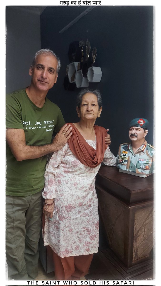 2 May 2020, Sudha Aunty lost her son

COLONEL ASHUTOSH SHARMA
SENA MEDAL ***
21 RR - 19 GUARDS

fighting terrorists at Handwara in #Kashmir.
We as a nation gained a hero, but the price for it is paid only by family.
#FreedomisnotFree few pay #CostofWar.
#thesaintwhosoldhissafari