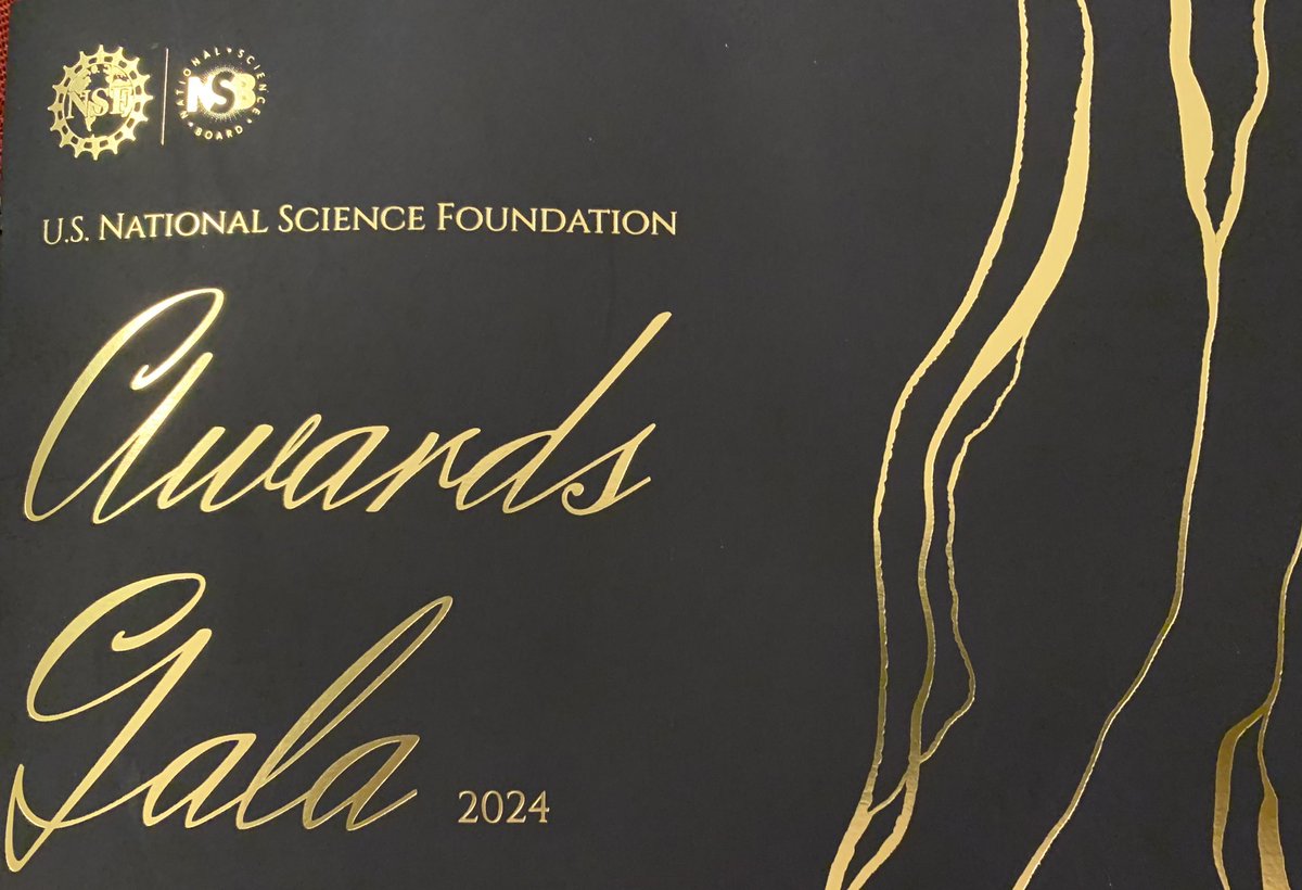 It was a pleasure to attend the National Science Foundation Awards Gala this evening. 

Congratulations to the Vanevar Bush Award winner: John Hennessy,  and the winners of the Waterman Awards and the NSB Science and Society Awards.