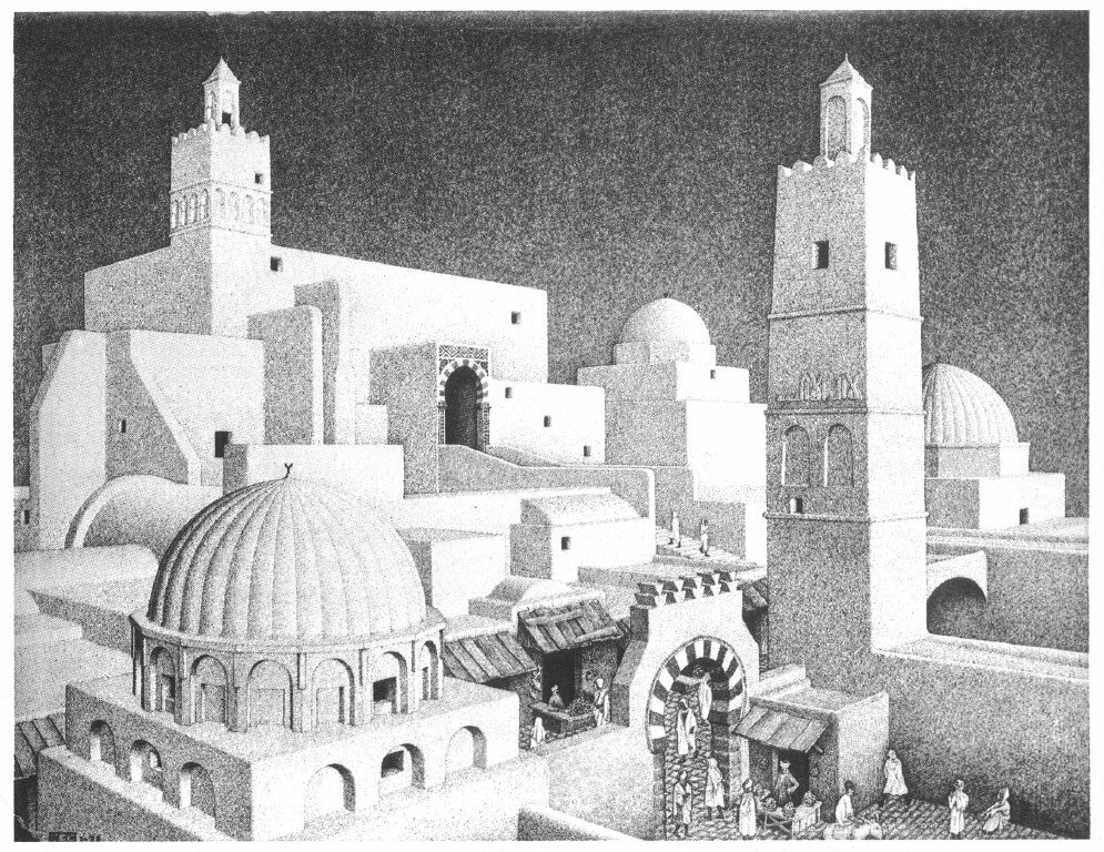 Kairouan Tunisia
Get more Escher 🍒 linktr.ee/escher_artbot