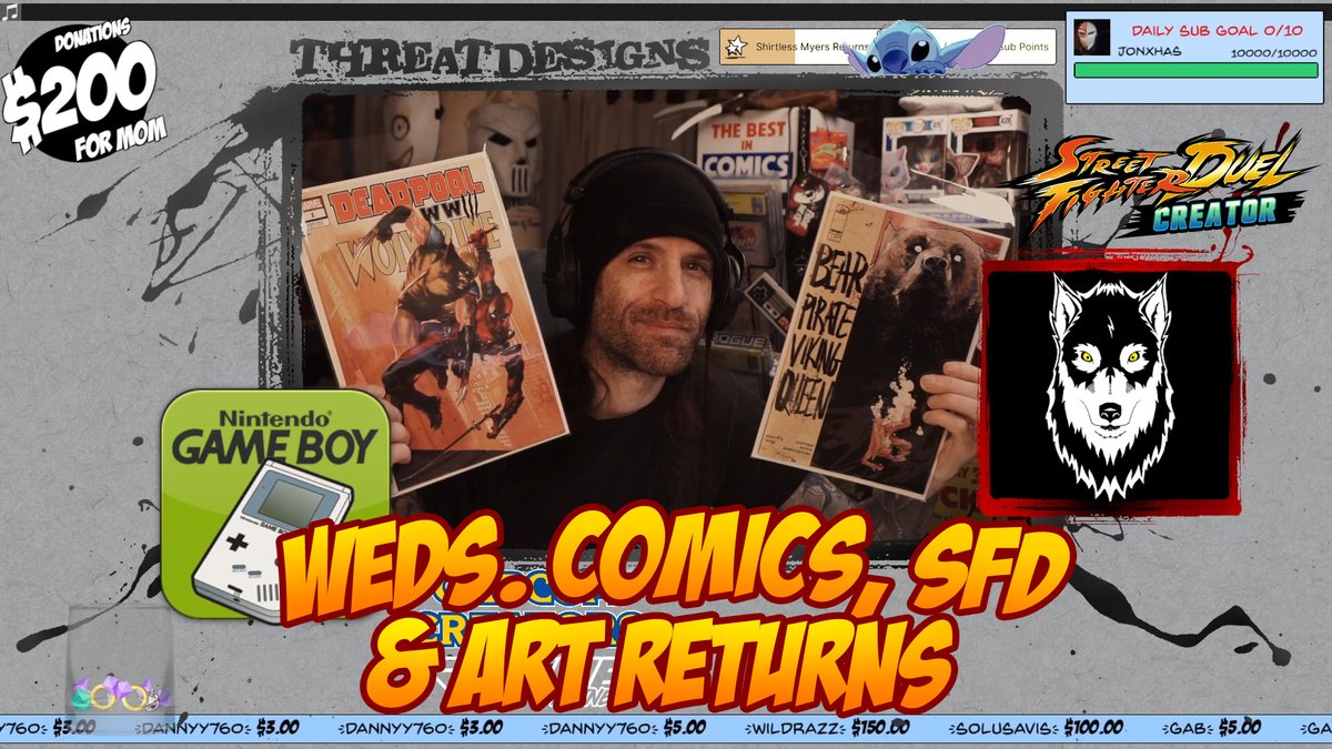 LIVE NOW: Weds. Comics & Art Returns!: Twitch.tv/ThreatDesigns 
#comics #art #ThreatDesigns @share_stream @TwitchReTweets @TwitchSharing