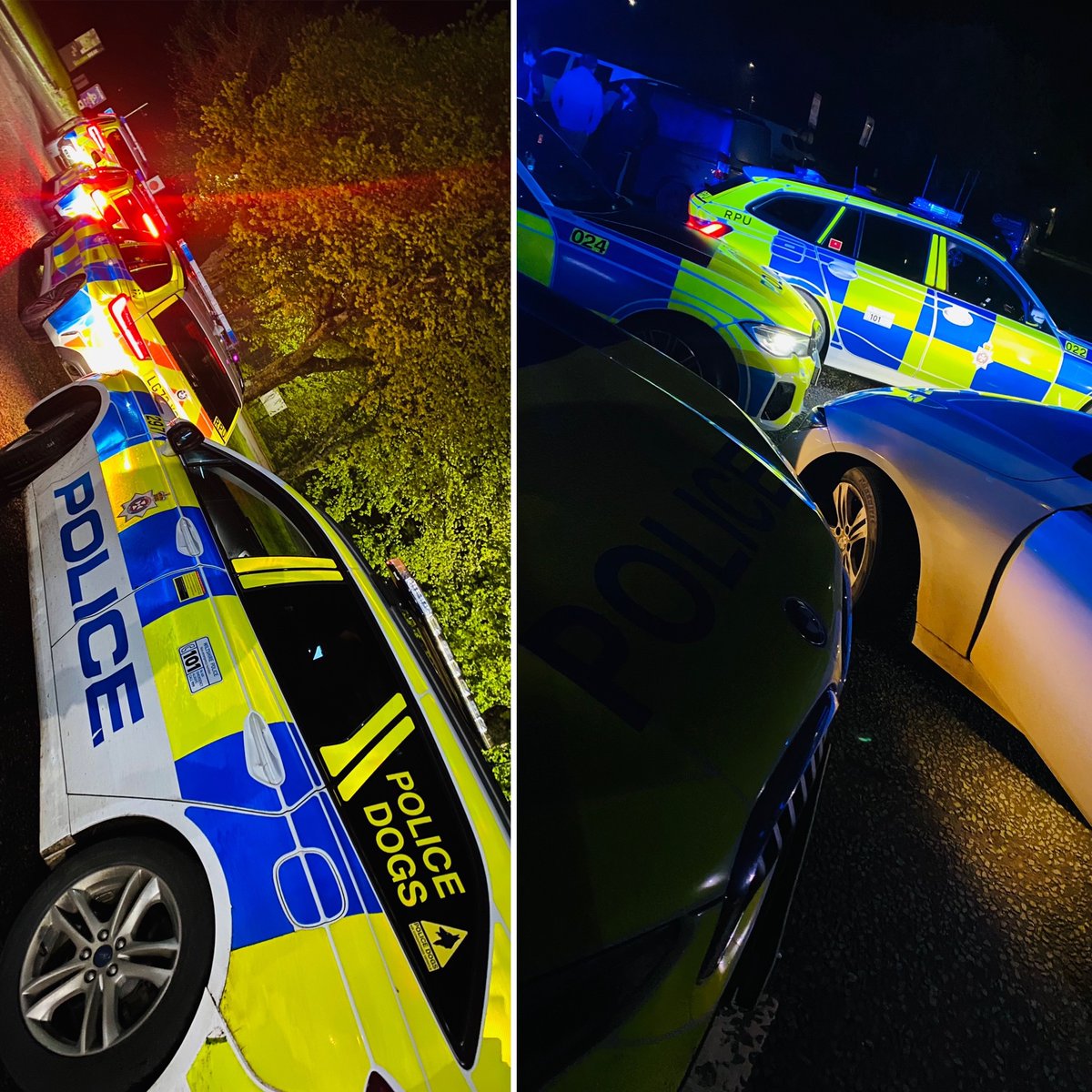 #RPU #ARV and dog unit plotted up with a plan in place, meaning the white BMW was stopped safely and the occupant detained who is now assisting us with our enquiries for multiple offences. #ILoveItWhenAPlanComesTogether