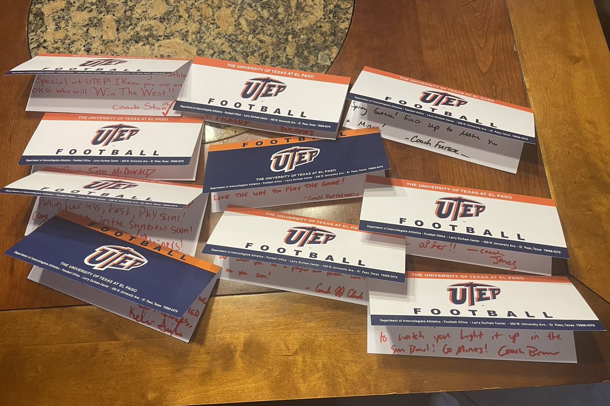 Thank you for the love! @UTEPFB @CoachjjClark @RoundRockFB @cmoorefrog @coachcarr1118