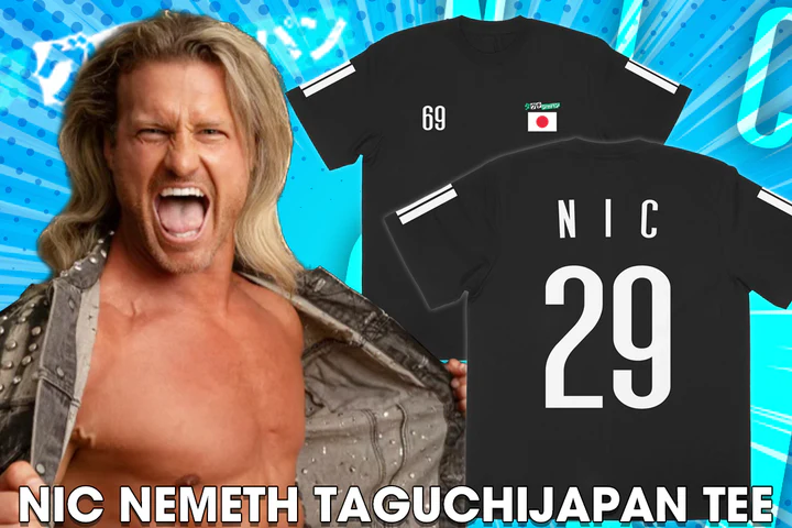He might not entirely be aware of it, but IWGP Global Champ @nicTnemeth is a proud member of Taguchi Japan!

Pre-order the 2 (ni) 9 (ku) tee now!

shop.njpw1972.com/collections/pr…

#njpwshop #njdontaku