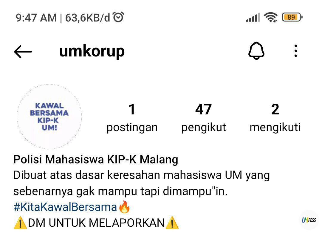 Ayo follow rek, biar um! bersih