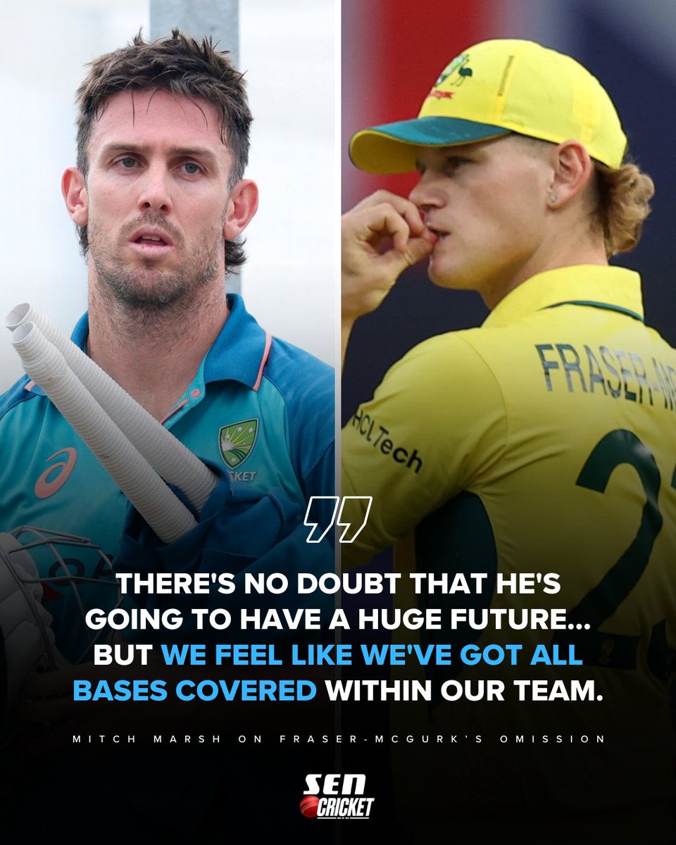 Mitch Marsh has explained Australia's call to omit the young gun from the T20 World Cup squad. MORE: bit.ly/4bhdmQu #T20WorldCup