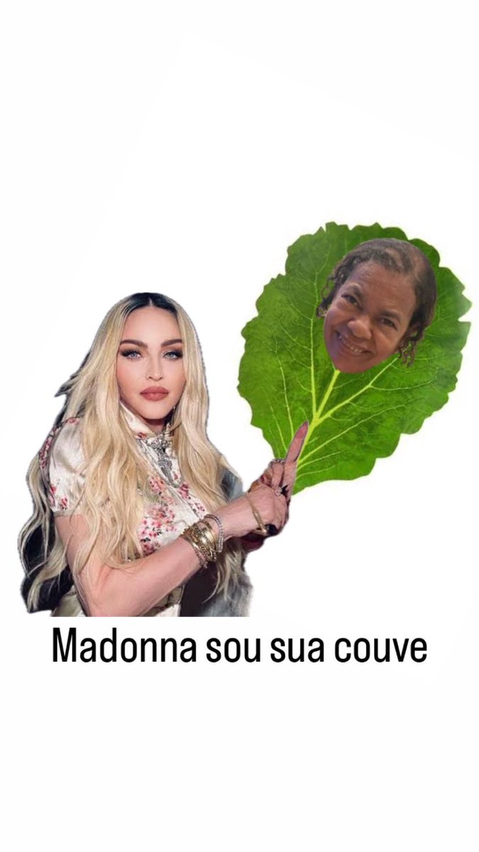fdsbalt's tweet image. Minha vó sendo a couve da Madonna kkkkkk