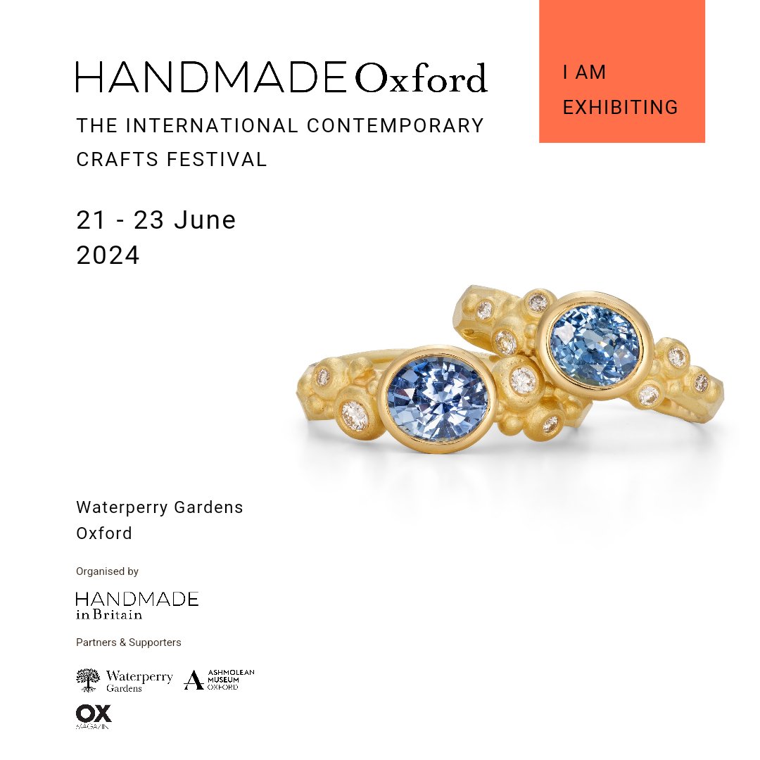 Handmade Oxford is a brilliant opportunity to see amazing handmade contemporary craft in the beautiful location @waterperrygardens

Tickets available @handmadebritain 

#handmadeinbritain #handmadeinoxford #Oxford #waterperrygardens  #contemporaryjewellery #contemporarycraft