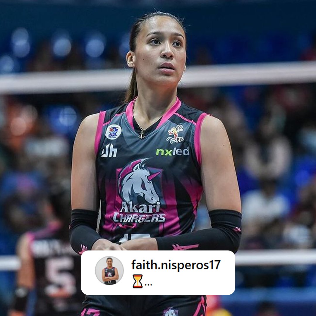 KEEPING THE FAITH ⚡️    

We know you’ll charge back stronger than ever, Faith! 💪

#PVL2024 #TheHeartOfVolleyball 

📸 Instagram | @faith.nisperos17