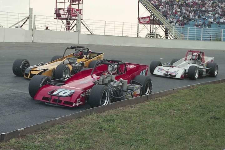 @pageracing18 , Double 0 Joe and @SteveGioiaJr 1995 International Classic @OswegoSpeedway Photo: Ken Dippel