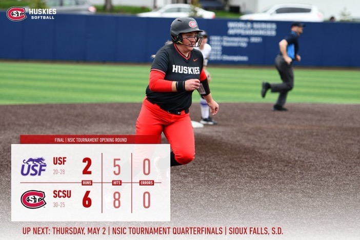 𝐌𝐨𝐯𝐢𝐧’ 𝐎𝐧‼️

Congrats to @SCSUHUSKIES_SB on advancing! We are SO proud of @maggiefitz22 - 2-2, Grand Slam, 4 RBI, 2 R!
Great team player, leader, and teammate! Keep it rolling! 💣☠️💪🔥🥎🐾
#PackMentality  #HuskiesSoftball