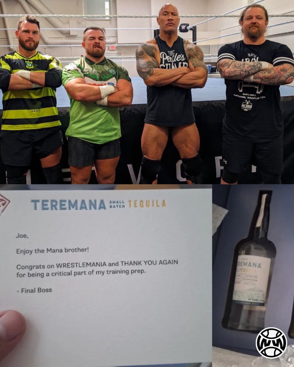 The Rock got Joe Coffey a gift for helping him with his WrestleMania 40 training camps