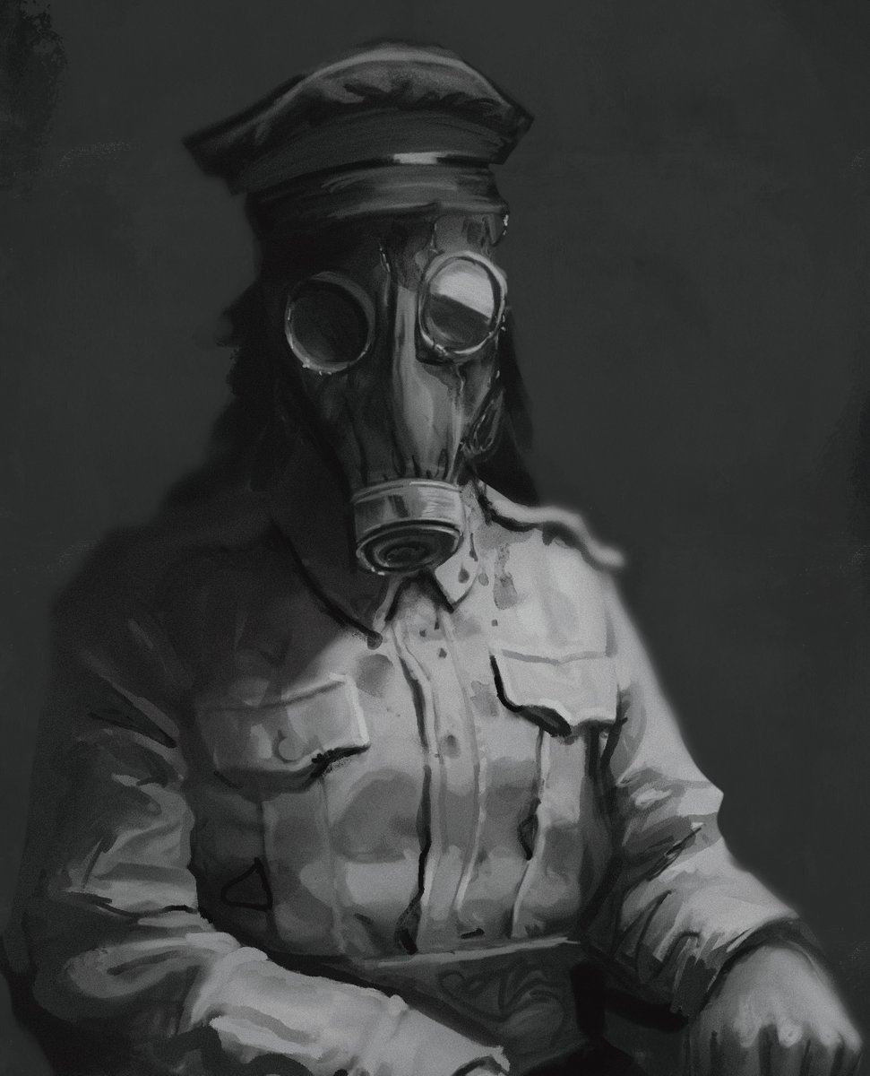 trench soldier, pt 2.  the corporal
Some have been brought back enough times that their flesh and uniform have no apparent boundary.