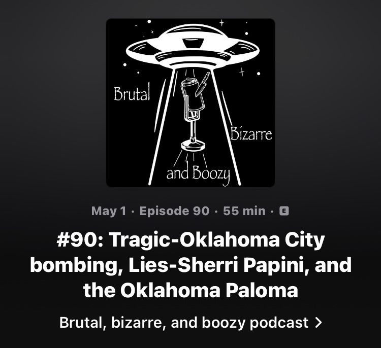 #oklahomacitybombing  #podernfamily #listen #rate #review #newepisode #podcasters #podcastlife #creators #content #entertainment  @CrimeSpiritsPod podcasts.apple.com/us/podcast/bru…