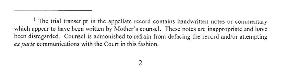 Note to self and trial counsel. Don’t do this. ✅ #teenylaw #AppellateTwitter