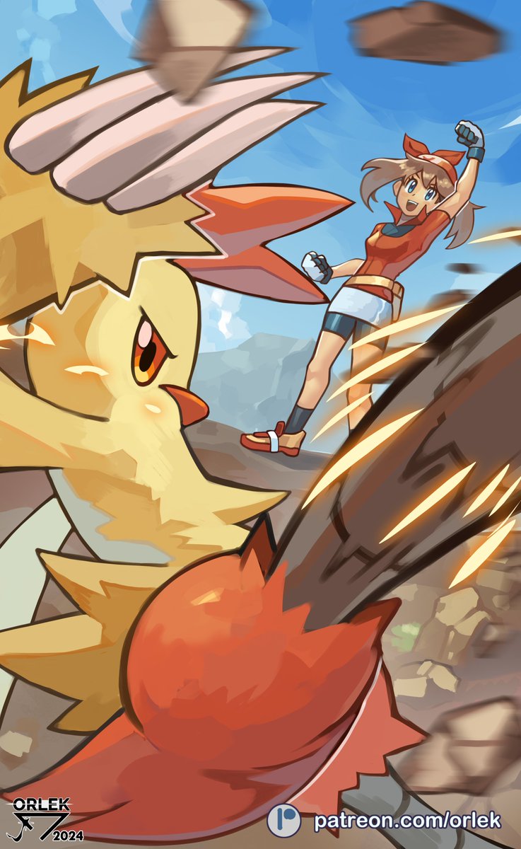 It's her month! May and Combusken - Pokémon Ruby and Sapphire.