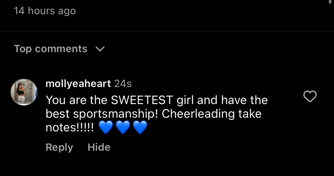 this is the sweetest thing anyone has ever said to me🫶