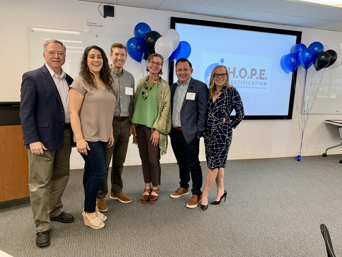 Oh, What a day!

Today we celebrated the Colorado Cohort #HOPECertification graduation. Five organizations dedicated a full year to implementing best practices in workplace #mentalhealth promotion, #suicideprevention, #addiction #recovery & #overdoseprevention. #MentalHealthMonth