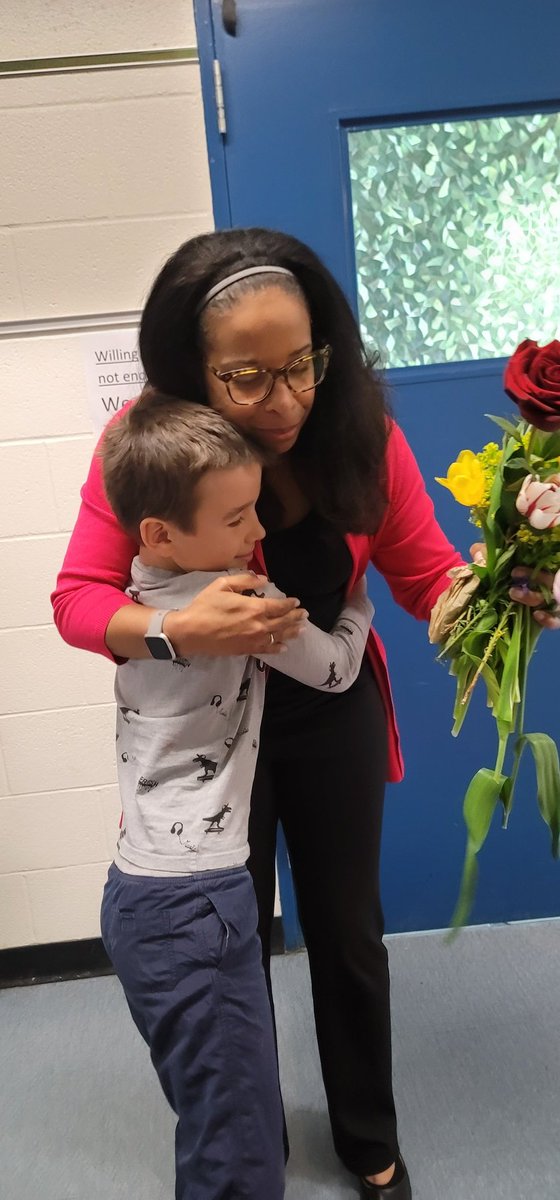 We celebrated National Principal's Day by sharing our appreciation and love for @A2KingSchool by writing her cards and giving her flowers. #myprincipalrocks #kingelementaryrocks @A2schools