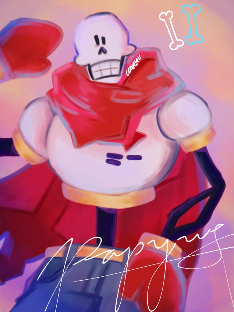 have I posted this here this is from a while ago i love papyrus

#papyrus
