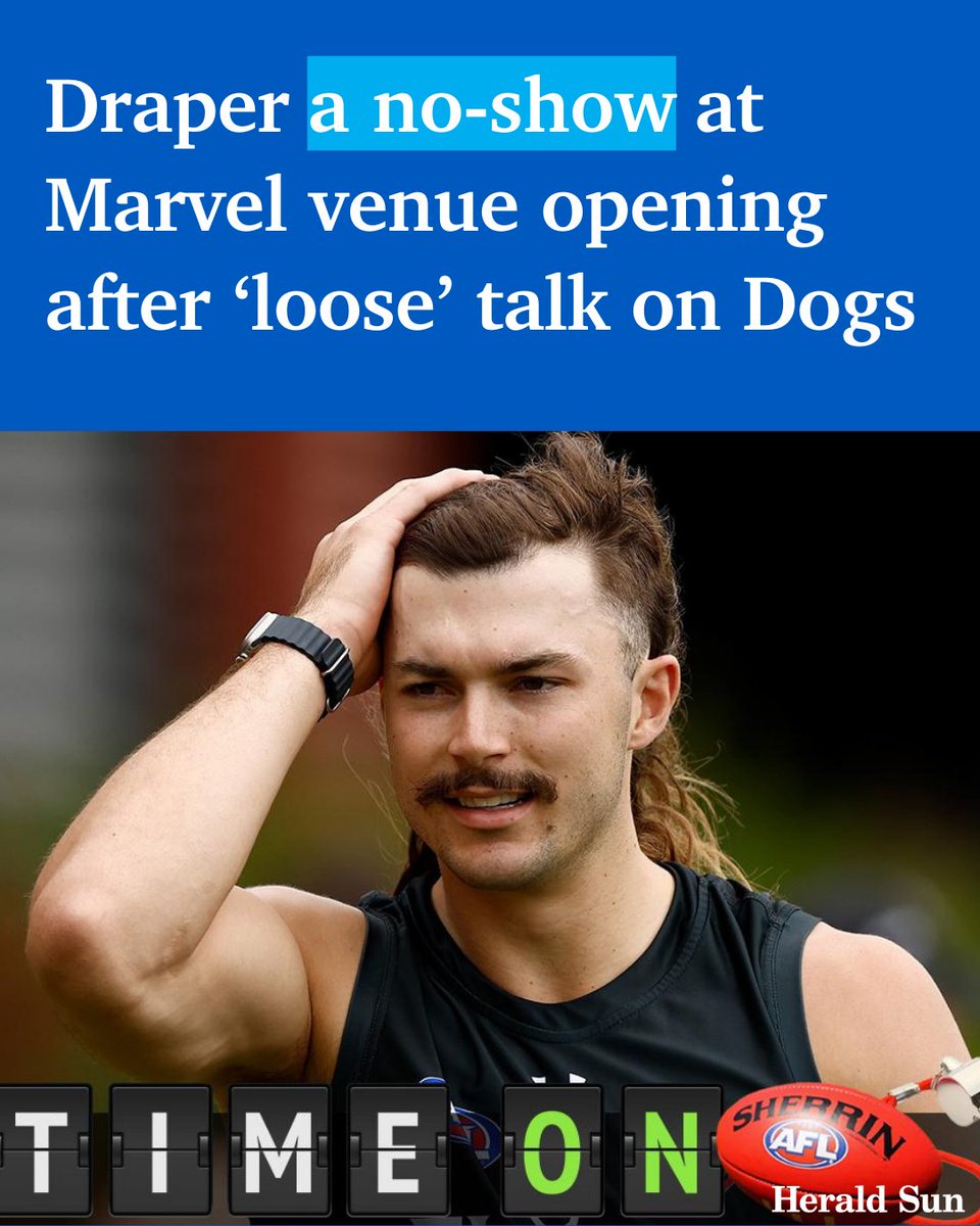 Bombers ruckman Sam Draper dodged the opening of Marvel Stadium’s new venues on Wednesday night after a bold statement on his podcast left the footy world scratching their heads. > bit.ly/4doPoEX