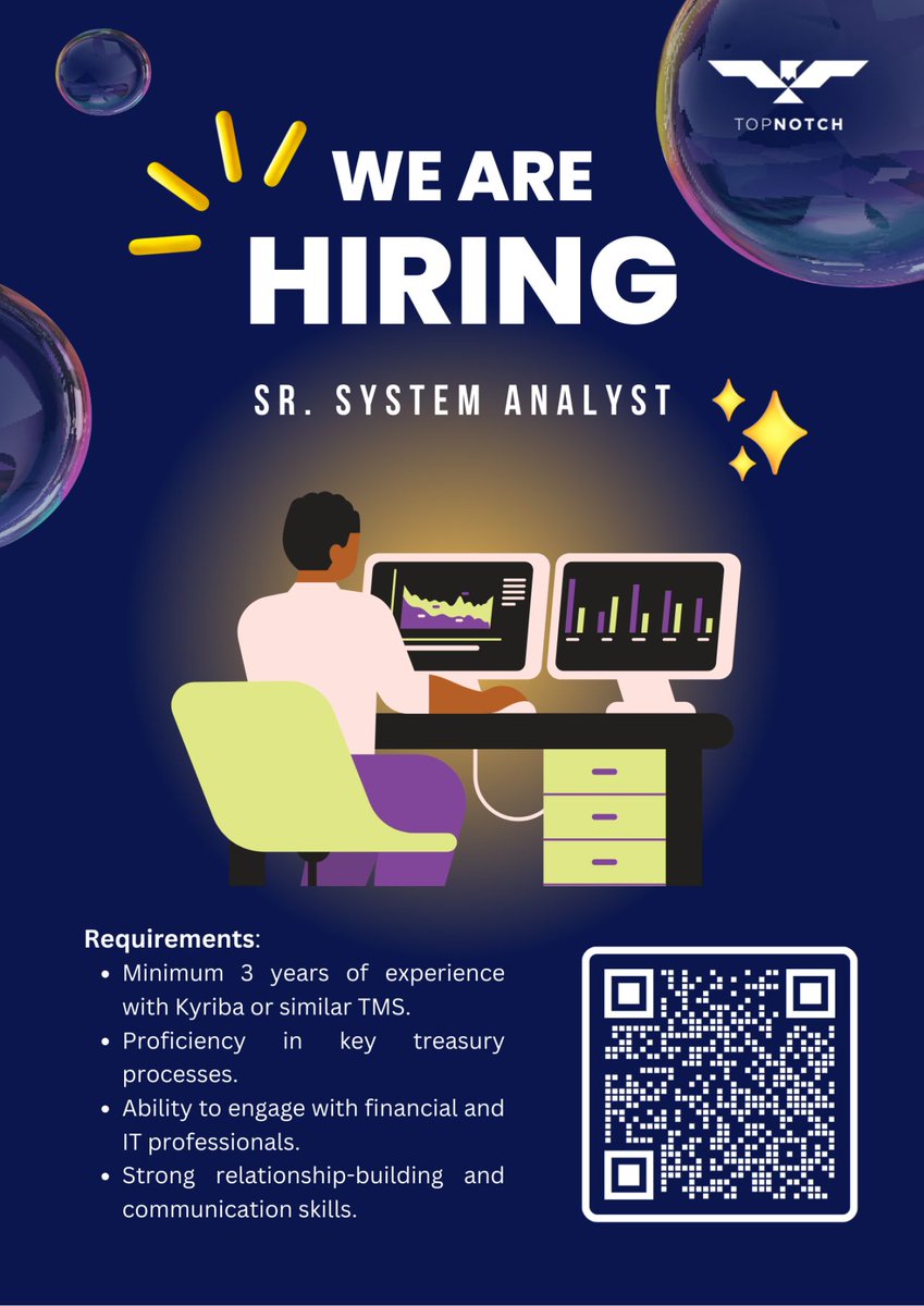 Vacancy Alert!!
Position : SR. System Analyst

Click link to Apply : lnkd.in/gfz6Tvr8

#kerjakosong #jawatankosong #peluangkerjaya #carikerja #hiringnow #jobstreet #MyFuturejobs
----------------------------
Follow @jobsharingMY for more job news