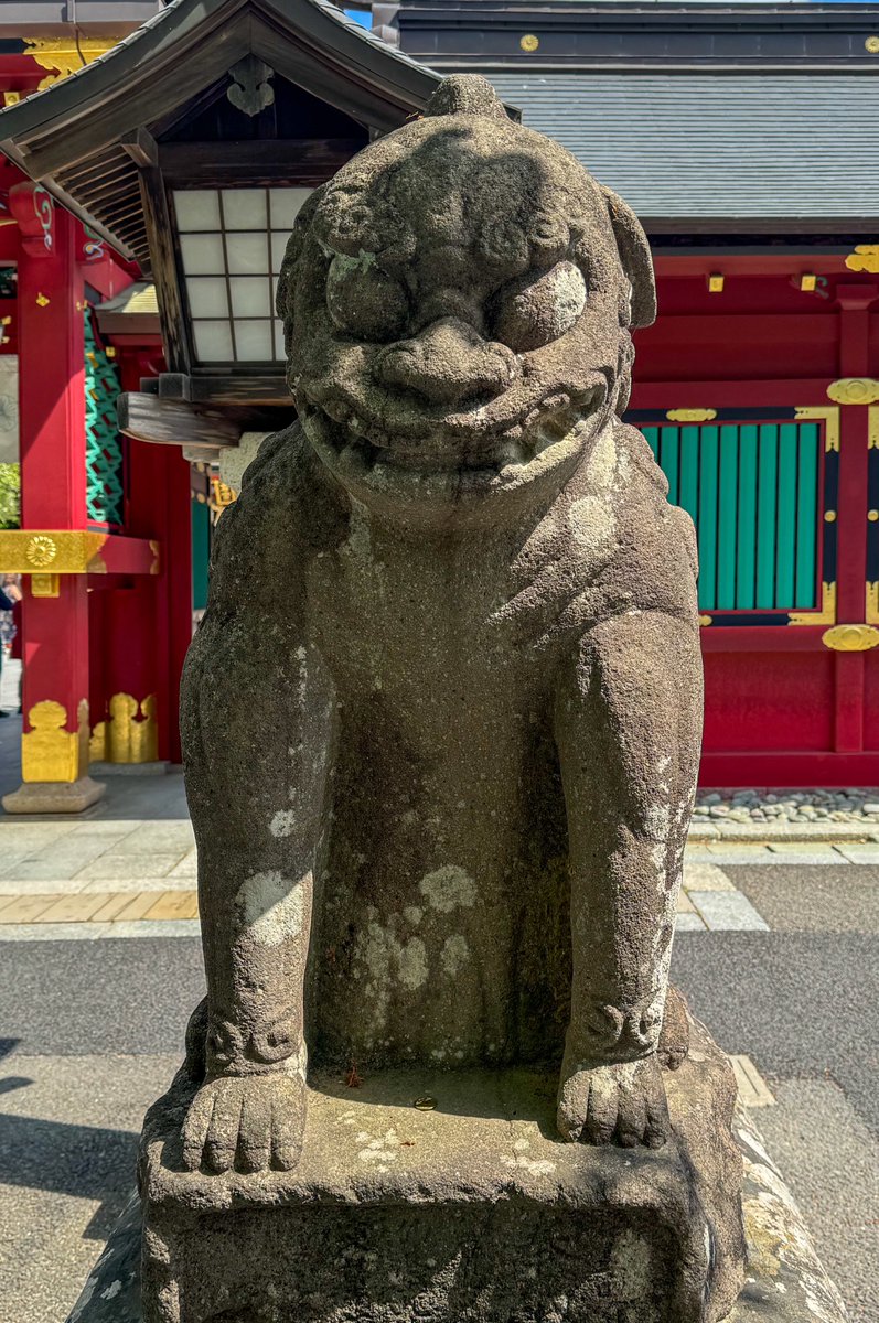 仙台型狛犬と言えば塩竈神社のこちらの正面を向いた狛犬が有名なのだけどついに会えたのだ…感慨ひとしおなのだ
#狛犬めぐる