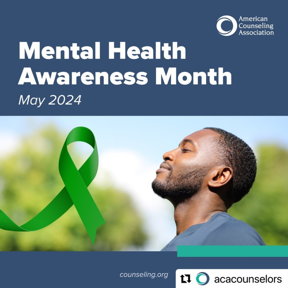 1 in 5 people will experience a mental illness over the course of their lives, everyone will face challenges that can and will affect their mental health. During the month of May, explore our resources and tips to help both counselors and the public here: bit.ly/3WlBPzK