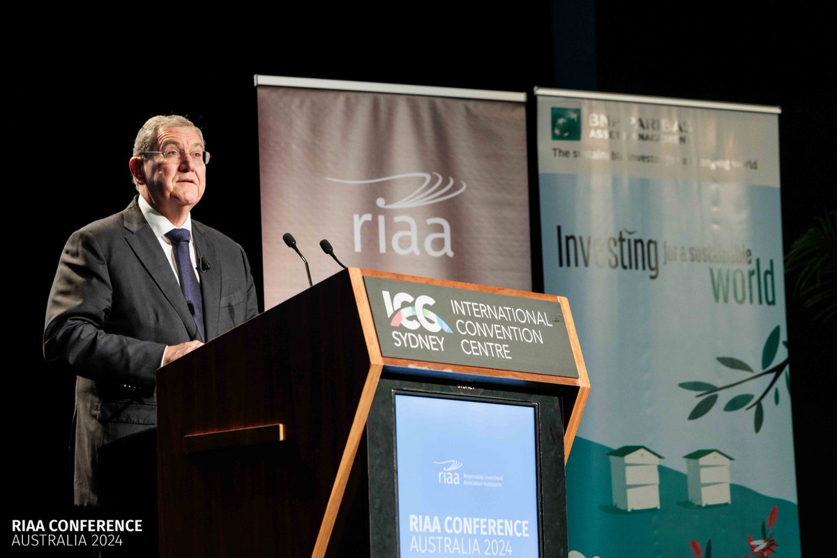 This morning, we had the pleasure of listening to a keynote address on greenwashing by Joe Longo, Chair of Australian Securities & Investments Commission (ASIC), @asicmedia. 

Read Joe Longo's keynote: asic.gov.au/about-asic/new…

#RIAAconf2024 #greenwashing #responsibleinvestment