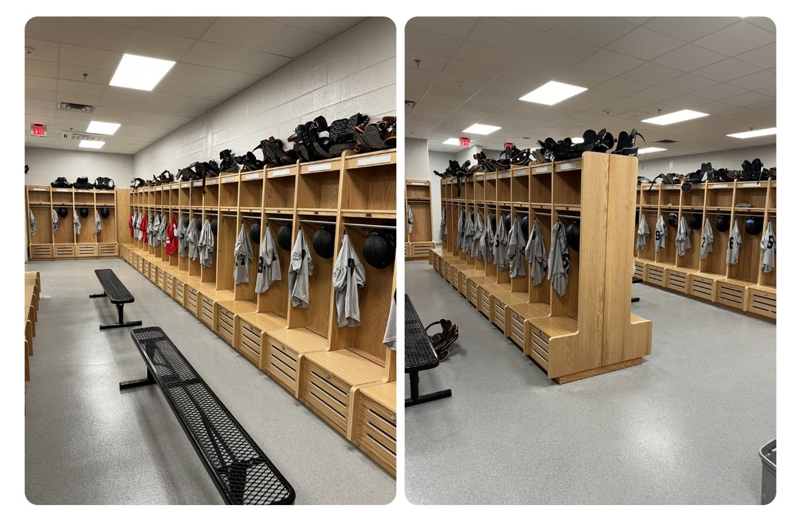 New Locker Room ✅, New Team ✅, New Season ✅ … Let’s Go Dogs! 🏈🐾#springfootball