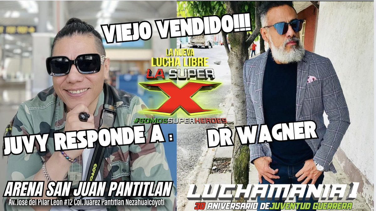 ESTA es mi RESPUESTA a Dr WAGNER 🔥 @WagnerJrOficial #VIEJOVENDIDO Te espero este 18 DE MAYO No seas un #IRRESPONSABLE !!! youtu.be/3-1lJDpwPKM?si… via @LaArenaTV @LASUPERX1