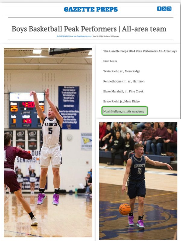 Noah Hellem (@noahhellem) on Twitter photo Iβm honored to be named First Team All-Area by Gazette Preps! <a href="/kadetbball/">Air Academy bball</a> <a href="/Miners2024/">Colorado Miners</a> <a href="/PrepHoopsCO/">Prep Hoops Colorado</a> <a href="/claytonconover/">Clayton Conover</a> Iβm honored to be named First Team All-Area by Gazette Preps! <a href="/kadetbball/">Air Academy bball</a> <a href="/Miners2024/">Colorado Miners</a> <a href="/PrepHoopsCO/">Prep Hoops Colorado</a> <a href="/claytonconover/">Clayton Conover</a>