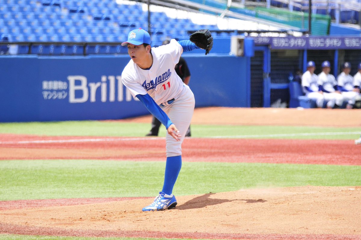 【東都大学野球】
 春季1部リーグ vs駒大 2回戦

1回表

大学初先発となった #中西聖輝 (智弁和歌山)は相手打線を3者凡退に抑え、安定した立ち上がりを見せる💨
 
青学大0-0駒大

#東都大学野球 #プレユニ22 #青学 #agubbc