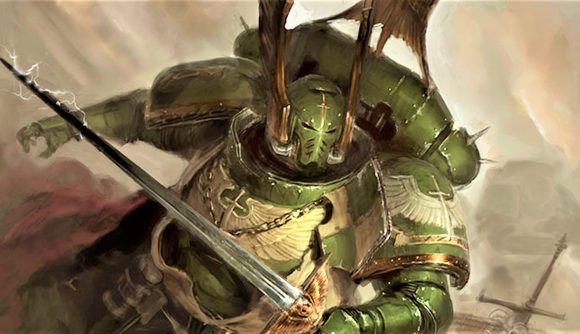 Art like this always makes me think the official Dark Angels scheme should be a lot brighter than it currently is. Then again my dumb brain is very magpie energy when it comes to brighter colored schemes.