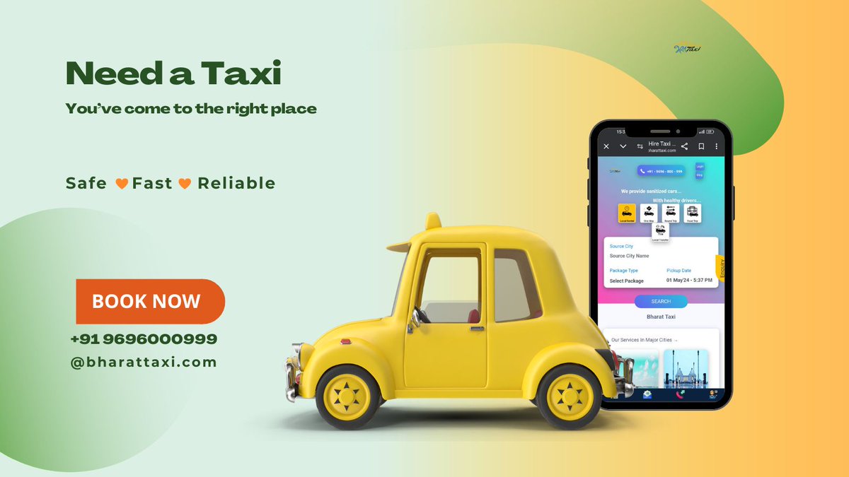 🚖 Need a ride? Fast, reliable taxi service at your fingertips! Book now and travel hassle-free. 📍
#bharattaxi #taxiservice #cabservice #travel #tourism #touristattraction #taxibooking #NeedATaxi #localtaxi #taxihire #indiatourism