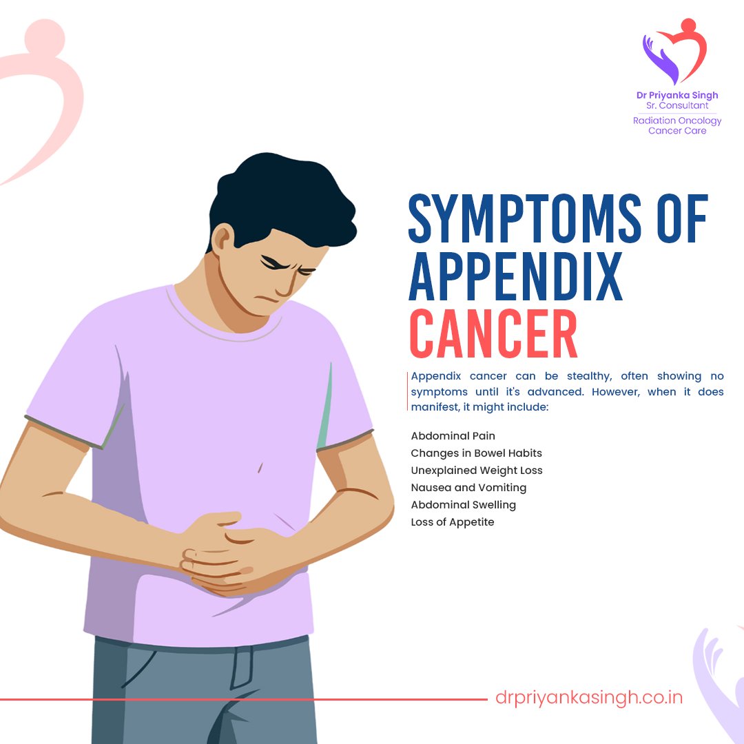 Appendix Cancer Symptoms: The Silent Whispers We Shouldn't Ignore
.
.
#PreventCancer #CancerAwareness #cancer #healthcare #healthinformation #drpriyankasingh #Radiationoncologist