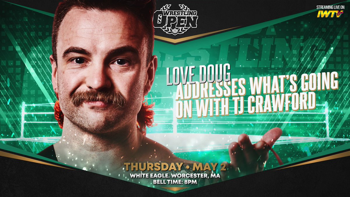 BREAKING: @LoveDoug_ will finally address what’s been going on with @TJCWrestling.

You’ll definitely want to hear this in less than 24 hours!

#WrestlingOpen