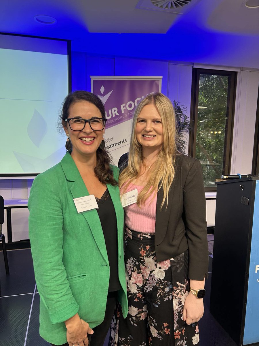 Pictured @NaomiHammond and Caitlin Alsop who presented at @georgeinstitute Consumer Partner and Advocacy Program forum. We are so proud of this incredible initiative and the superstars behind it! More information about sepsis, visit our website: lnkd.in/gESMMtfi