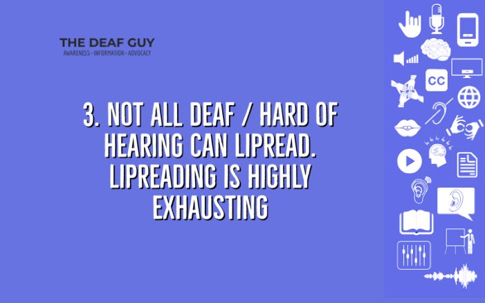 1/4:

On lipreading, 

This is where one tries to understand spoken communication by looking at your lips!

Not all of us can and it is extremely tedious. 

Let us embrace signlanguage!

#BetterByFar